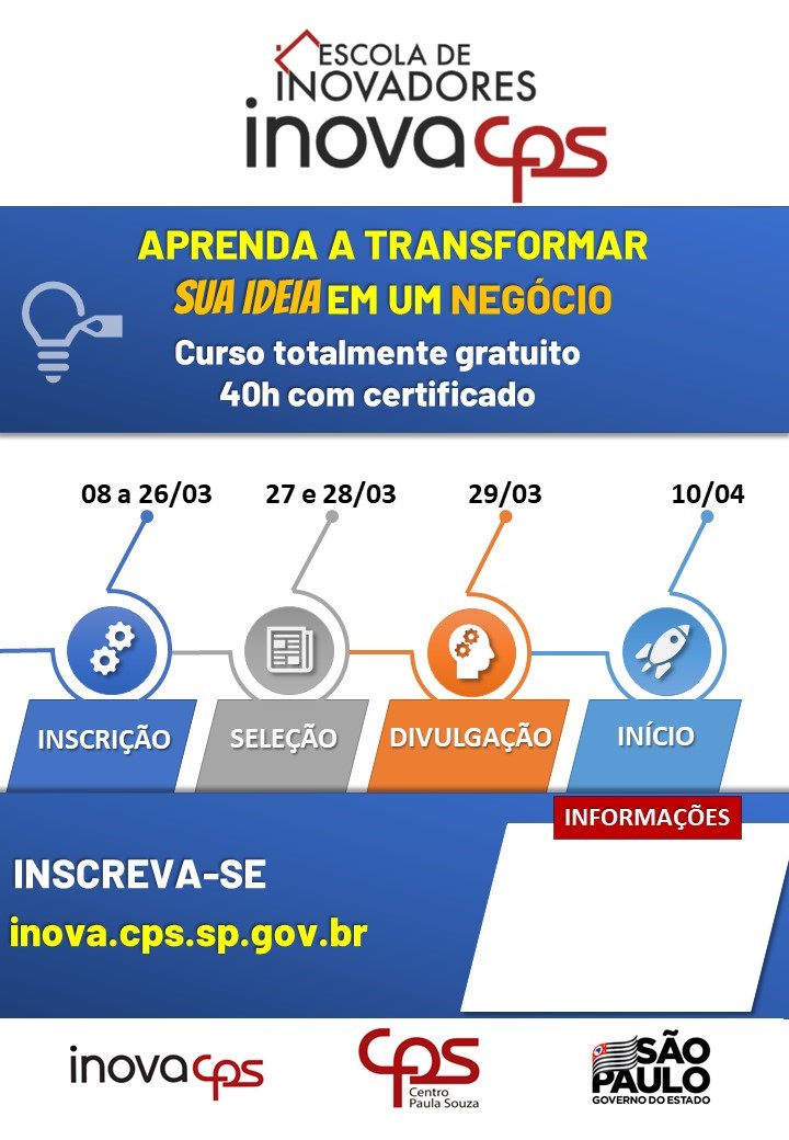 Folder Escola Inovadores 12 edicao